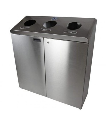 FROST 316S Waste Container - Recycle Station 3 Stream 17G(x3)-SST - 316S -  - [unit price]