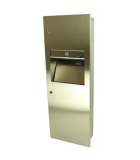 FROST 410-A Towel/Waste Combo 4.5G - Recessed/Universal Towel- SST - 410-A -  - [unit price]