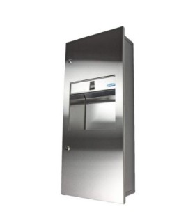 FROST 415-14-A Towel/Waste Combo 2.5G-Recessed 4"/Universal Towel-SST - 415-14-A -  - [unit price]