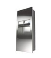 FROST 415-14-A Towel/Waste Combo 2.5G-Recessed 4"/Universal Towel-SST