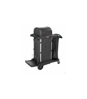 Rubbermaid FG1861427 Janitor Cart - High Security w/Black Bag - Black[9T75], Price Per EA - FG1861427 -  - [unit price]