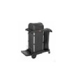 Rubbermaid FG1861427 Janitor Cart - High Security w/Black Bag - Black[9T75], Price Per EA