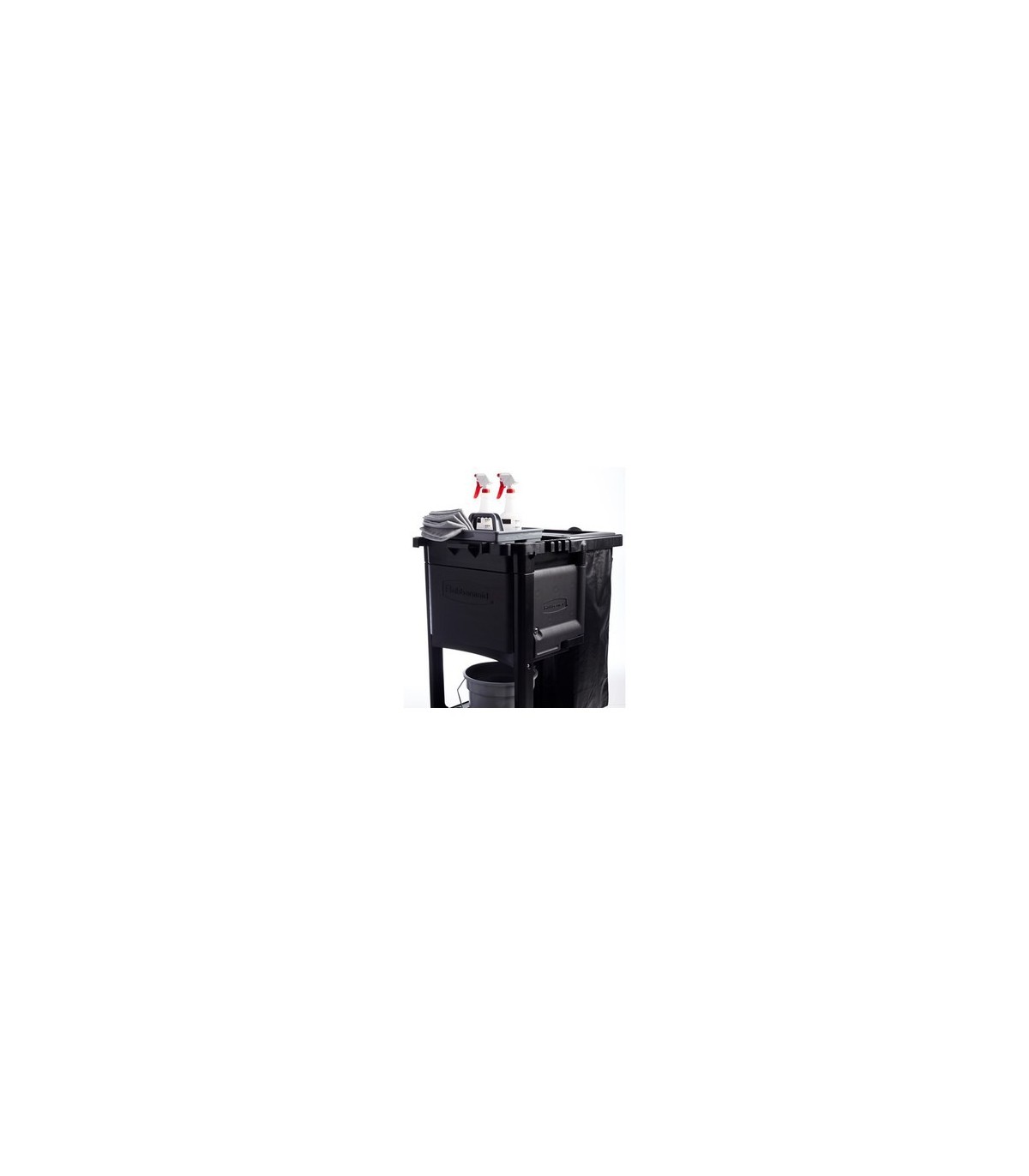 Rubbermaid FG1861443 Janitor Cart - Locking Cabinet Kit - Black[6181], Price Per EA - FG1861443 -  - [unit price]