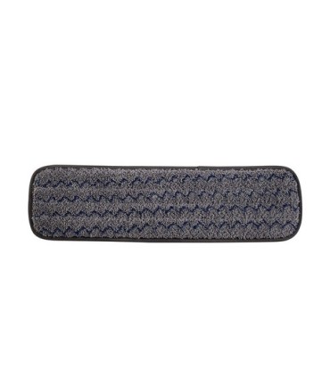 Rubbermaid FG1863895 Microfiber Hygen Wet Floor Pad 18" - Gray [Q410], Price Per CS - FG1863895 -  - [unit price]