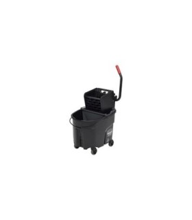 Rubbermaid FG1863896 Wave Brake 2.0 -Sidepress Combo 35qt w/DirtyBk-Blk, Price Per EA - FG1863896 -  - [unit price]