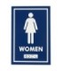 FROST 961 Signage - 4x6" Female w/BrailleWashroom - 961 -  - [unit price]