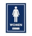 FROST 961 Signage - 4x6" Female w/BrailleWashroom