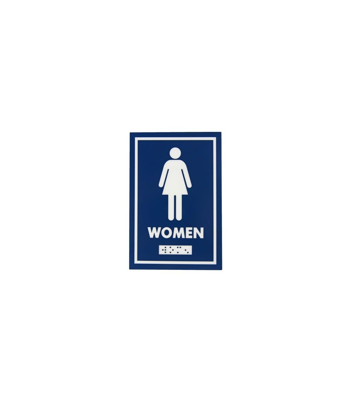 FROST 961 Signage - 4x6" Female w/BrailleWashroom - 961 -  - [unit price]