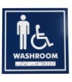 FROST 962 Signage - 6x6" Male Wheelchair w/Braille Washroom