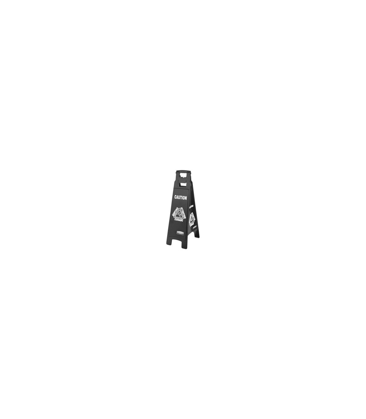 Rubbermaid FG1867509 Final Sale: Multi-Lingual Caution Sign- Black[6114], Price Per EA - FG1867509 -  - [unit price]