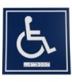FROST 964 Signage - 6x6" Wheelchair Only w/Braille Washroom