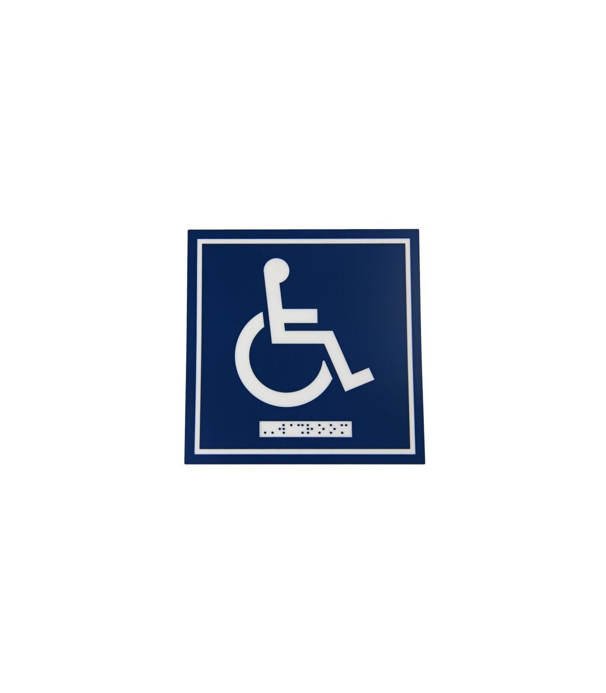 FROST 964 Signage - 6x6" Wheelchair Only w/Braille Washroom - 964 -  - [unit price]