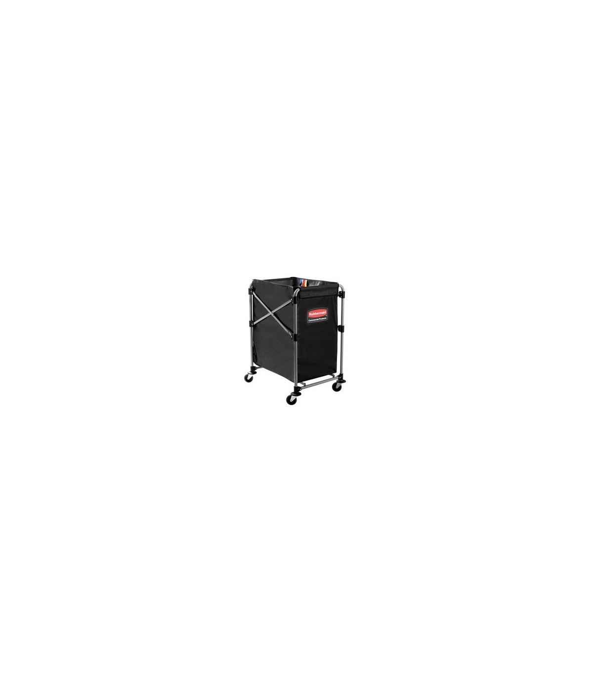 Rubbermaid FG1881749 Cart - X-Cart 4-Bushel Collapisable Basket - Black, Price Per EA - FG1881749 -  - [unit price]