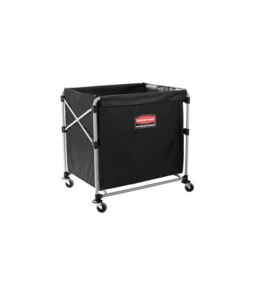 Rubbermaid FG1881750 Cart - X-Cart Collapsible 8-Bushel Basket - Black, Price Per EA - FG1881750 -  - [unit price]