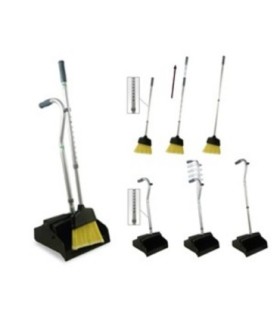 Unger EDTBG Smart Color Ergo 12" Dust Pan Telescopic w/Broom - EDTBG -  - [unit price]