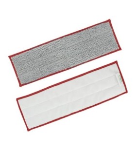 Unger EF40R SOP: Excella 20" Restroom Cleaning Pad - Gray/Red - EF40R -  - [unit price]