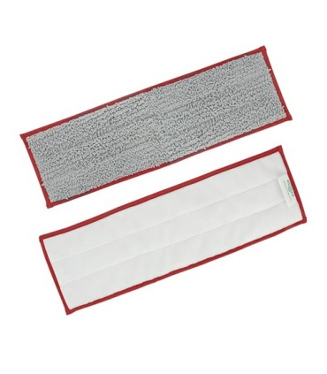 Unger EF40R SOP: Excella 20" Restroom Cleaning Pad - Gray/Red - EF40R -  - [unit price]