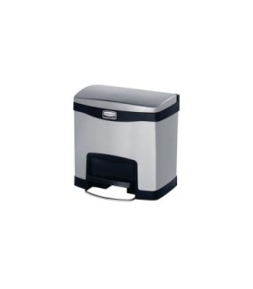 Rubbermaid FG1901982 SOP: Step On - Slim Jim Frontstep Metal 4G - Black, Price Per EA - FG1901982 -  - [unit price]