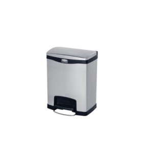Rubbermaid FG1901985 SOP: Step On - Slim Jim Frontstep Metal 8G - Black, Price Per EA - FG1901985 -  - [unit price]