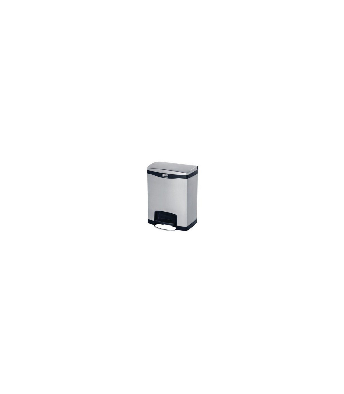 Rubbermaid FG1901985 SOP: Step On - Slim Jim Frontstep Metal 8G - Black, Price Per EA - FG1901985 -  - [unit price]