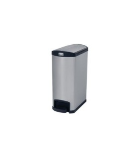 Rubbermaid FG1901993 SOP: Step On - Slim Jim Endstep Metal 13G - Black, Price Per EA - FG1901993 -  - [unit price]