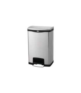 Rubbermaid FG1901994 OBS: Step On -Slim Jim Frontstep Metal w/DualLiner 13G-Black, Price Per EA - FG1901994 -  - [unit price]