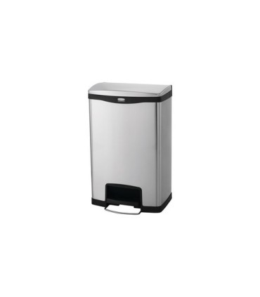 Rubbermaid FG1901994 OBS: Step On -Slim Jim Frontstep Metal w/DualLiner 13G-Black, Price Per EA - FG1901994 -  - [unit price]