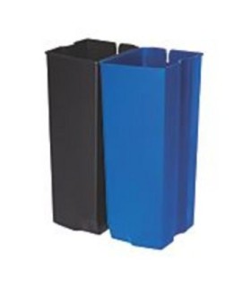 Rubbermaid FG1902011 Final Sale: Dual Liner For Slim Jim Endstep 24G-Blk/Blu, Price Per EA - FG1902011 -  - [unit price]
