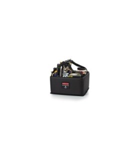 Rubbermaid FG1902459 OBS: Quick Cart - Caddy Small - Dark Gray, Price Per EA - FG1902459 -  - [unit price]