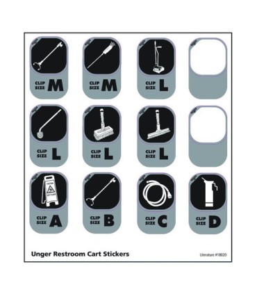 Unger RRICN Part - Tool Icons Sticker Sheet - RRICN -  - [unit price]