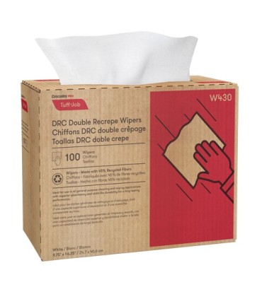 Cascade W430 Pro Tuff-Job™ Wipers, All-Purpose, 9-3/4" L x 16-1/2" W / Box of 100 - W430 -  - [unit price]