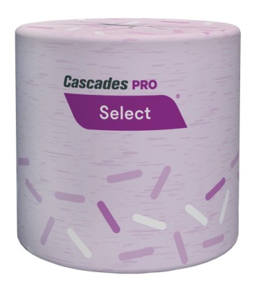 Cascade B012 PRO Select Bathroom Tissue, 1 Ply, 1000 Sheets/Roll, White / Case of 48 - B012 -  - [unit price]