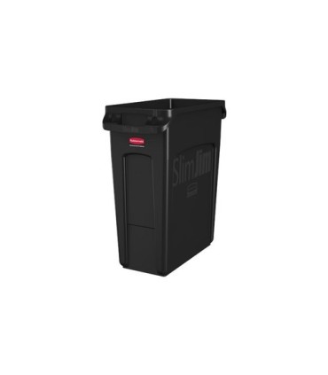 Rubbermaid FG1955959 Slim Jim w/Venting Container 16G - Black [3541], Price Per EA - FG1955959 -  - [unit price]