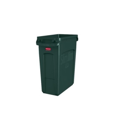 Rubbermaid FG1955960 Slim Jim w/Venting Container16G - Green [3541], Price Per EA - FG1955960 -  - [unit price]