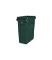 Rubbermaid FG1955960 Slim Jim w/Venting Container16G - Green [3541], Price Per EA