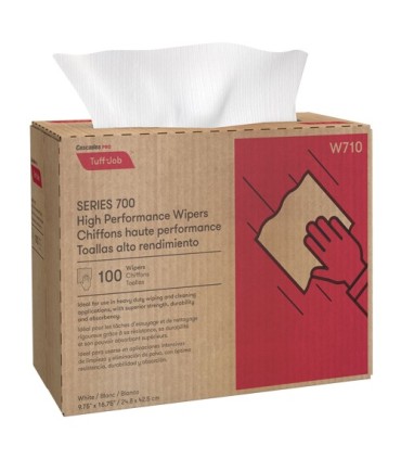 Cascade W710 Pro Tuff-Job™ Wipers, Heavy-Duty, 9-3/4" L x 16-1/4" W / Box of 100 - W710 -  - [unit price]