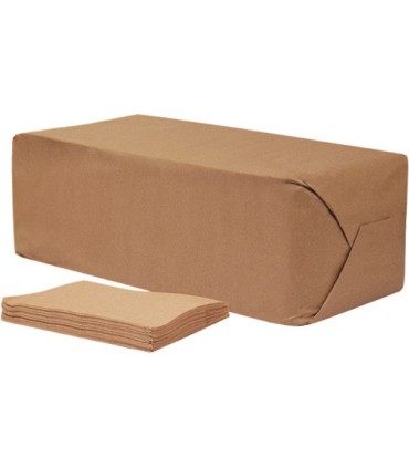 Cascade N155 Pro Select Brown Napkins, 1 Ply, 12" x 12" - N155 -  - [unit price]
