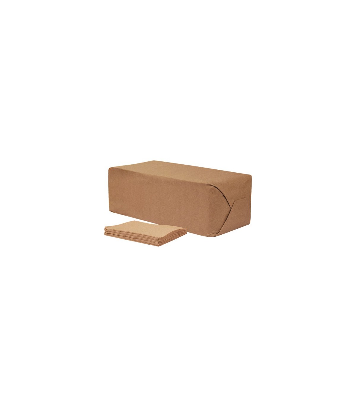 Cascade N155 Pro Select Brown Napkins, 1 Ply, 12" x 12" - N155 -  - [unit price]