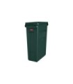 Rubbermaid FG1956186 Slim Jim w/Venting Container 23G - Green [3540], Price Per EA