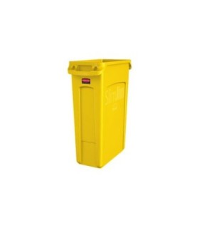 Rubbermaid FG1956188 Slim Jim w/Venting Container 23G - Yellow [3540], Price Per EA - FG1956188 -  - [unit price]