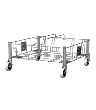 Rubbermaid FG1956191 Dolly - Double Fits 16/23G Slim Jim Container - SST, Price Per EA - FG1956191 -  - [unit price]
