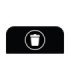 Rubbermaid FG1961572 SOP: Configure - Backboard Only Landfill 15G - Black, Price Per EA - FG1961572 -  - [unit price]
