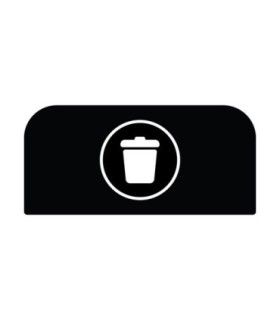 Rubbermaid FG1961572 SOP: Configure - Backboard Only Landfill 15G - Black, Price Per EA - FG1961572 -  - [unit price]