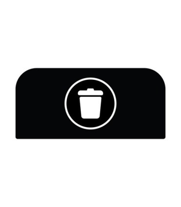 Rubbermaid FG1961572 SOP: Configure - Backboard Only Landfill 15G - Black, Price Per EA - FG1961572 -  - [unit price]