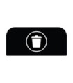 Rubbermaid FG1961572 SOP: Configure - Backboard Only Landfill 15G - Black, Price Per EA