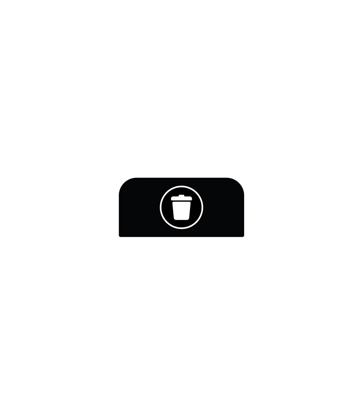 Rubbermaid FG1961572 SOP: Configure - Backboard Only Landfill 15G - Black, Price Per EA - FG1961572 -  - [unit price]