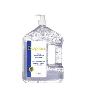 Grime Eater 32325 Response Hand Sanitizer Gel with Aloe, 1890 ml, Pump Bottle, 70% Alcohol / Case of 4 - 32325 -  - [unit price]