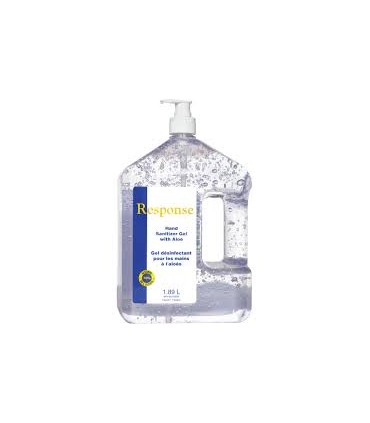 Grime Eater 32325 Response Hand Sanitizer Gel with Aloe, 1890 ml, Pump Bottle, 70% Alcohol / Case of 4 - 32325 -  - [unit price]