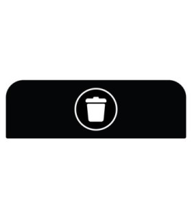 Rubbermaid FG1961573 SOP: Configure - Backboard Only Landfill 23G - Black, Price Per EA - FG1961573 -  - [unit price]