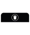 Rubbermaid FG1961573 SOP: Configure - Backboard Only Landfill 23G - Black, Price Per EA